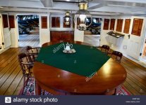 historic-uss-constellation-navy-ship-dining-room-with-dinnerware-set-KNP15A.jpg