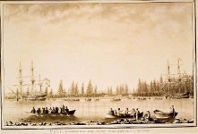 Puerto de Mulgrave y alojamiento de los indios.JPG