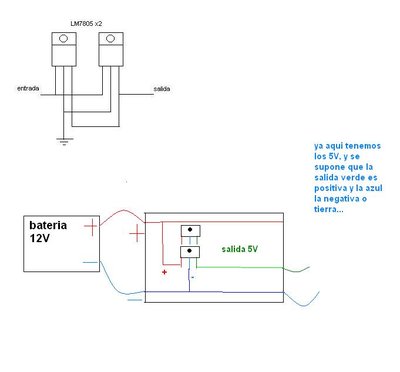 aquí como arme el circuito correctamente. me da 5V.