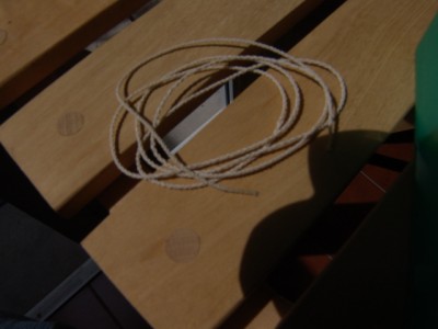 3 cordones con 2 hilos nº 80 cada uno, diametro 1 mm