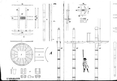 Plano de palos de l'Amarante (parte)