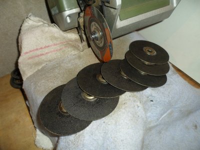 Todos los disco terminado en la ingletadora.......