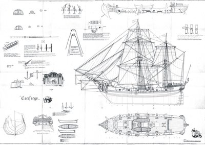 bombarda italiana, de la que copian la Candelaria.