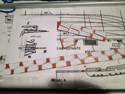 Plano de los cañones hecho con Acad