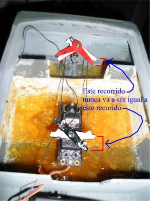 Giro de servo y timón