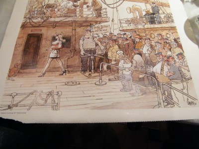 Gozalva nos contó que el pintor Jean Sanders siempre había pintado motivos marinos.