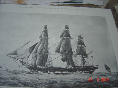Este es el dibujo de las memorias del Almirante Paris, tiene un parecido y era de la época y del mismo tonelaje, también hay el plano de formas