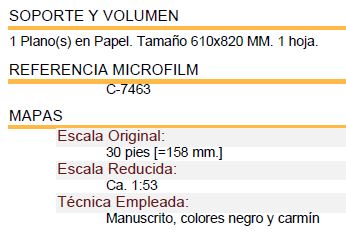 detalle de las especificaciones del documento ES 41091 AGI/24.17//MP-INGENIOS,254 (plano del Reyna Luisa)