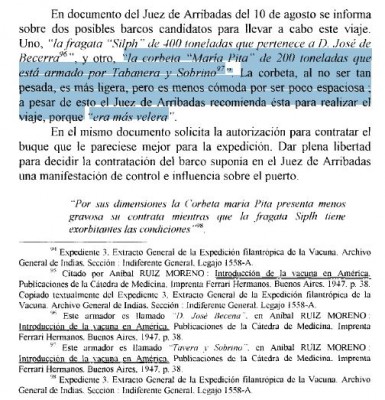 Fragmento de &quot;La Expedición Filantrópica de la Vacuna&quot;