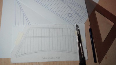 Calco sobre el tejido.