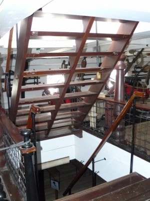 Detalle de la escalera