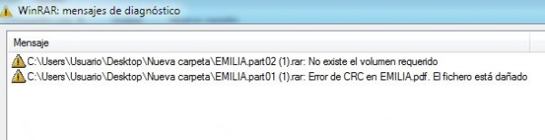 te va asalir que esta dañado...no esta dañado...te faltan los demas...todos juntos y abre