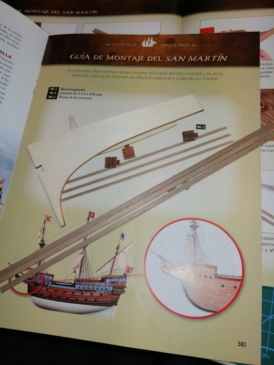 Re: Kit Altaya ,Galeón San Martín por Antonio