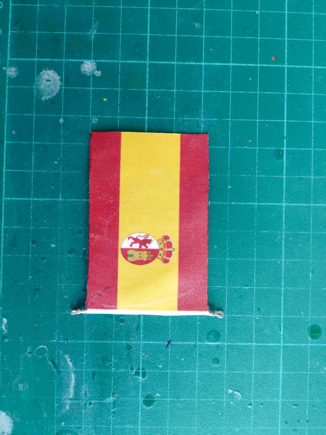 Bandera preparada para colocar