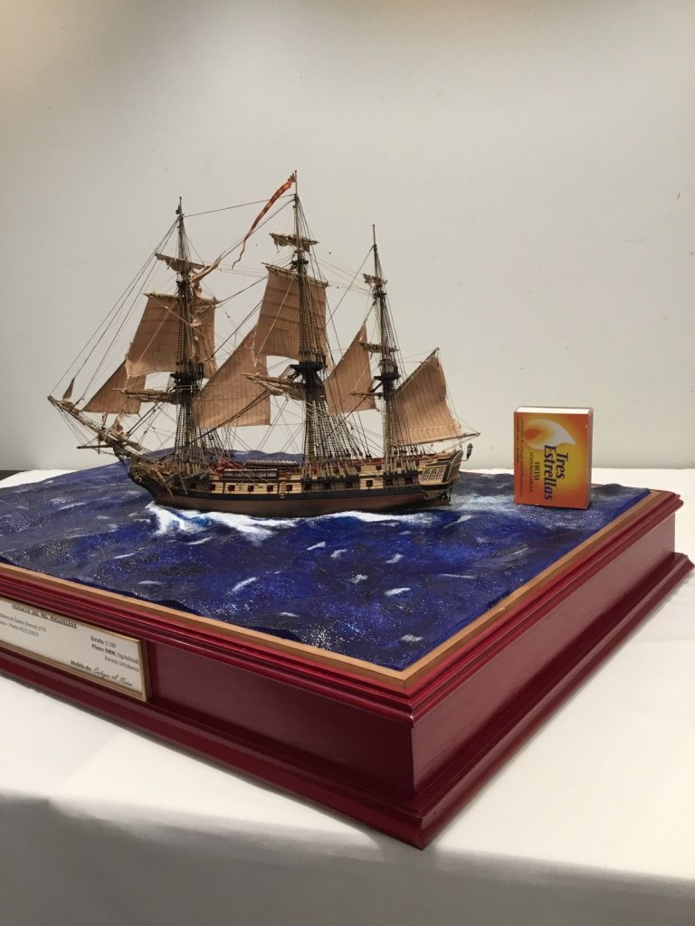 Miniatura de fragata Magdalena 1773