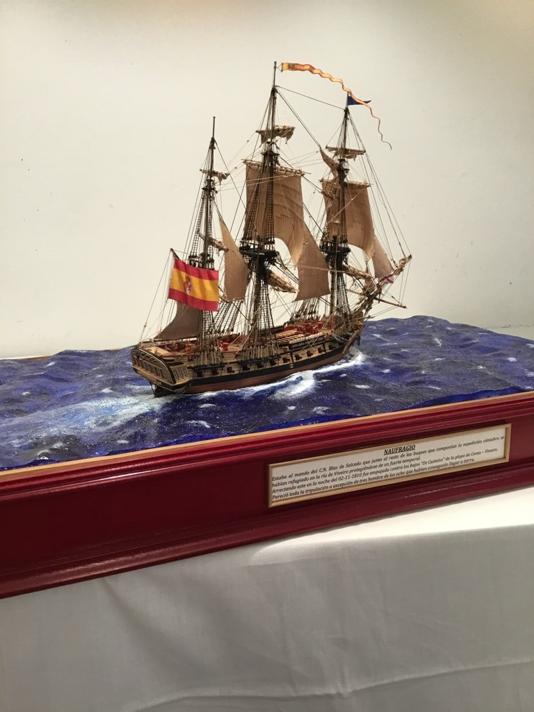Miniatura de fragata Magdalena 1773