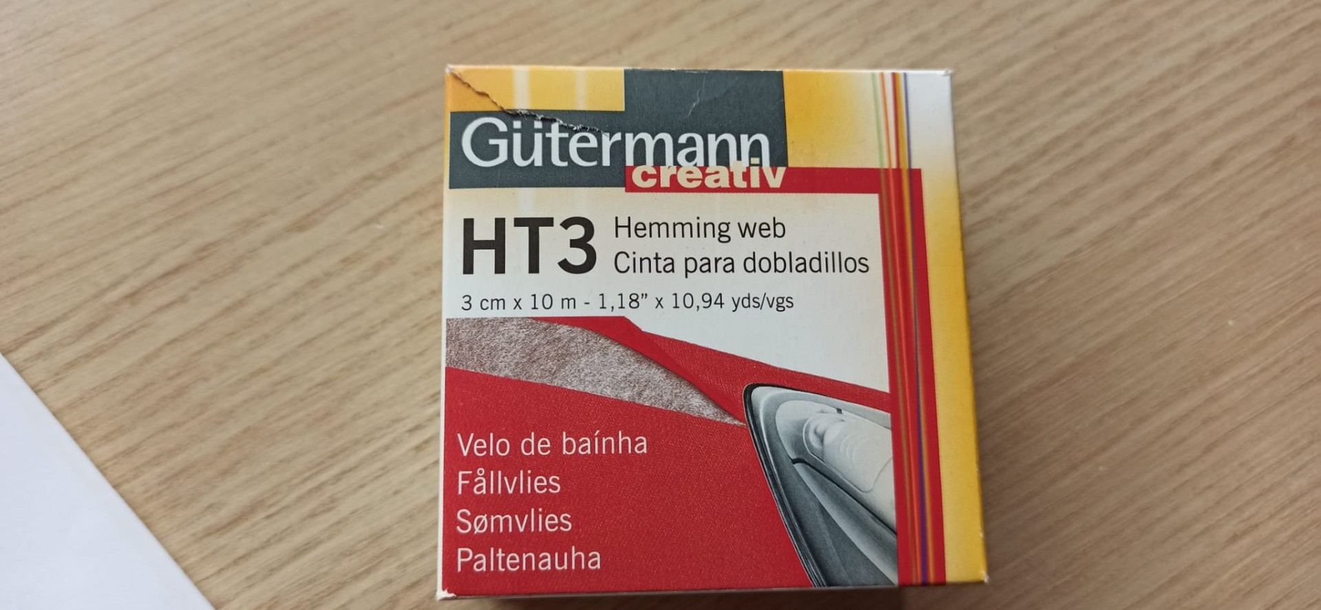 Cinta termoadhesiva para tela