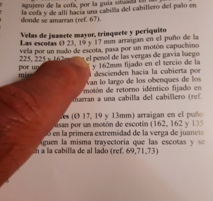 TEXTO EN EL LIBRO DE LA FRAGATA MAHONESA DE ANCRE.