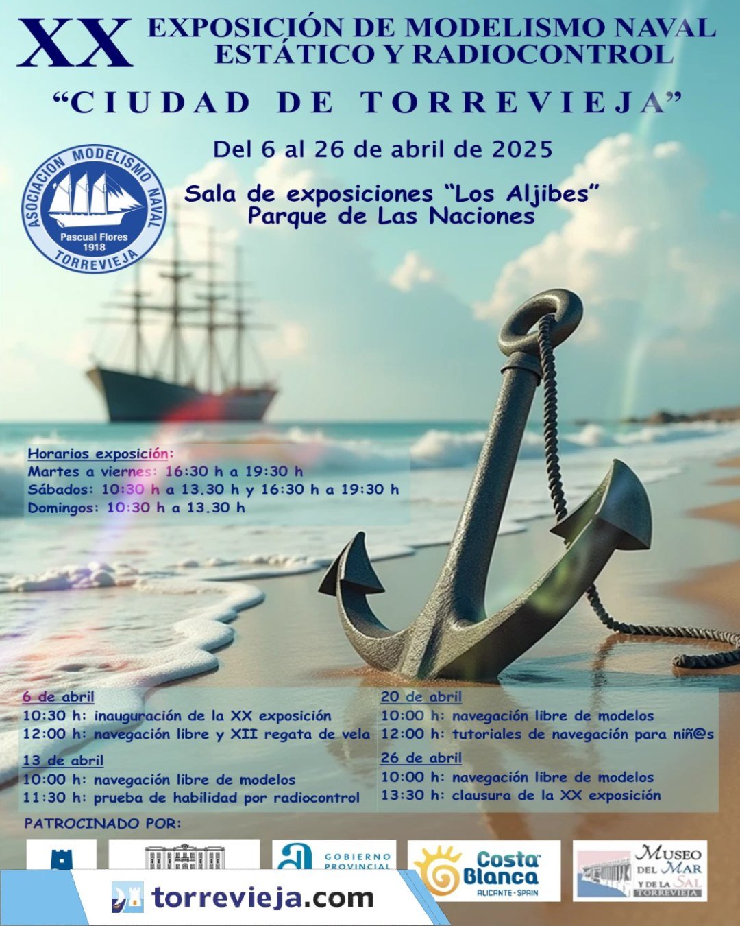cartel anunciador exposición.