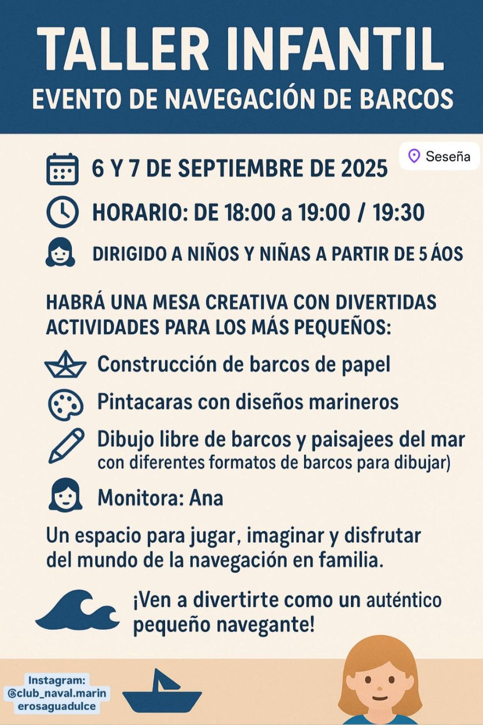 actividades también, para los mas peques