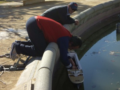 Tuve que currar, al lado el guarda del parque su comportamiento &amp;quot;genial&amp;quot;, nos ayudo en todo