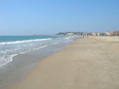 vista de la playa de Torredembarra