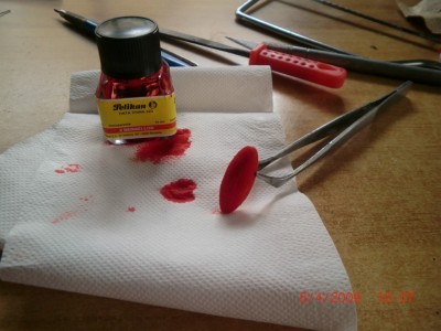 pintado de rojo
