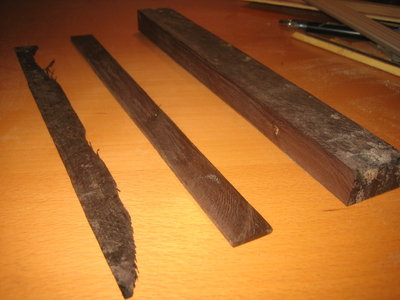 La madera que voy a usar es el &quot;granadillo&quot; muy dura y elegante. Parecida al ébano pero mejora su color