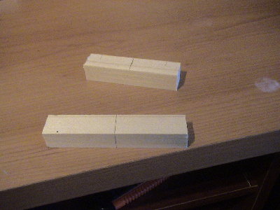 de un liston de 20x20 corto estos dos trozos