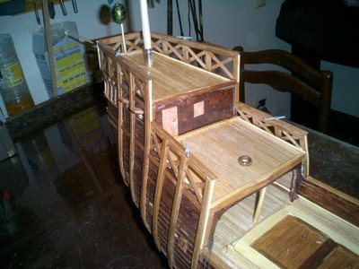 Castillo de popa antes de la modificación