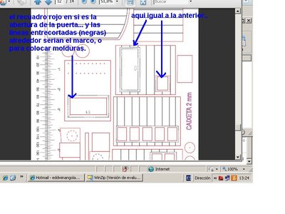 debo cortar por el recuadro Rojo o por el negro entre lineas