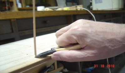 Colocando tapines, proceso explicado en el hilo del correillo