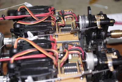 Servos y electronica del circuito de calentadores