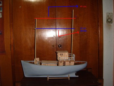 la linea azul, es la medida que sugiere damian, de 32 cm, de los palos...<br /><br />La linea roja, es la medida de 41 cm, que tenia yo....