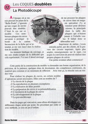 Página del libro. MARINE ANCIENNE &amp; MODELISME NAVAL de Denis DESORMIERE.