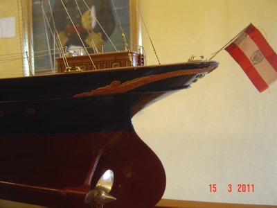 Timón del modelo de Sevilla, no le pusieron herrajes, cosa rara puesto que el modelo esta muy bien construido