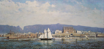 Ricardo Ankermann y Riera - View of the Harbour, Palma.jpg