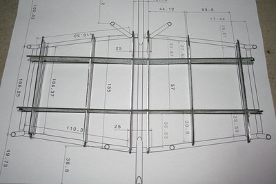 Estructura interna presentada sobre el plano.