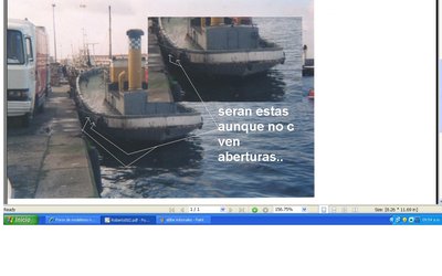 y aqui se nota esto pero no c ve que estuviese las ranuras entre la borda y cubierta como el pasaje..
