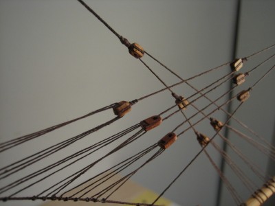 detalle piezas y poleas