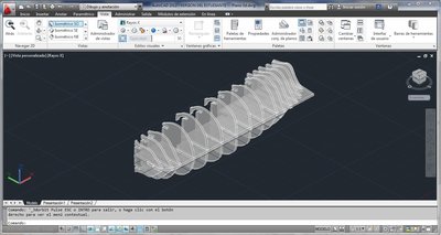 Aplicando una extrusión de 6mm a las piezas y reubicándolas se obtiene el modelo 3D