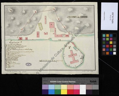 finalmente este es el plano del arsenal de mahon de 1782