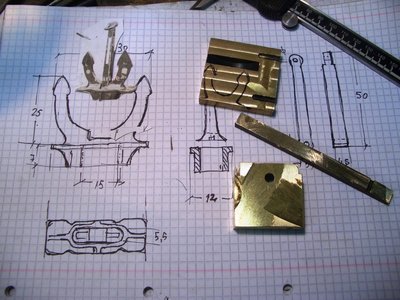 Croquis y material de base (bronce)