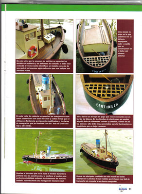 para que podais comparar,este es El Centinela original,publicado en la revista barcos,las fotos son del final del paso a paso publicado en la revista