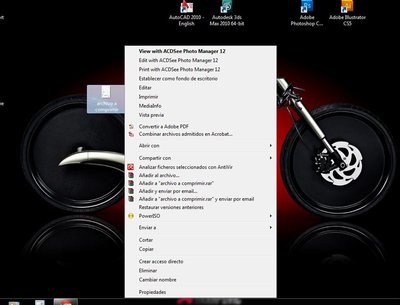 escoger el file de imagen grande a subir.....hacer sobre el click con el boton contrario y escoger la opcion:..añadir al archivo