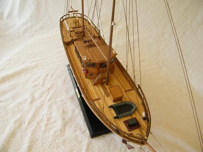 Es un barco sencillo pero muy original.