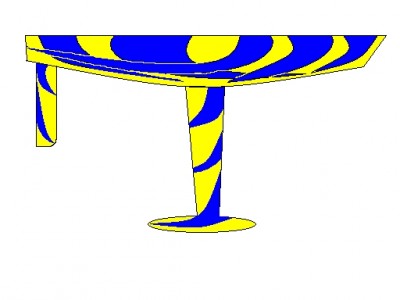 este es el diseño para el casco. Mas o menos quedara asi...